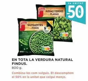 Hipercor En tota la verdura natural findus oferta