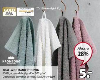 JYSK Toalla de mano stidsvig oferta