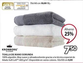 JYSK Toalla de mano sorunda oferta