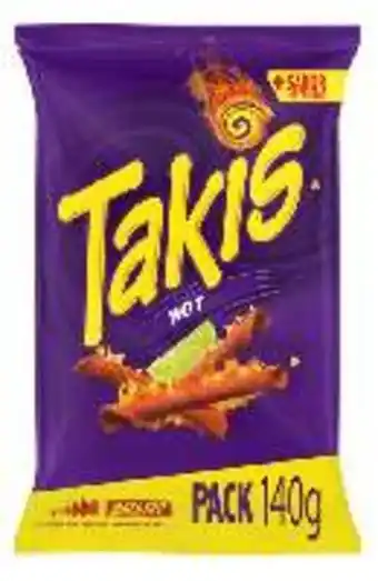 FROIZ Snack maíz takis fuego xxl 140 g oferta