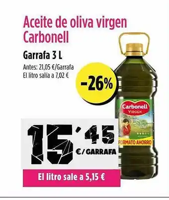 AhorraMas Aceite de oliva virgen carbonell oferta