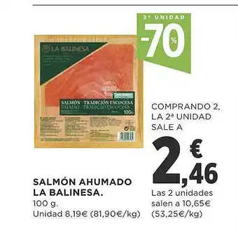 Supercor 2a unidad -70% salmón ahumado la balinesa oferta