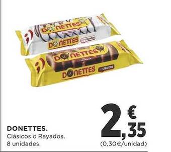 Supercor Donettes clasicos o rayados oferta