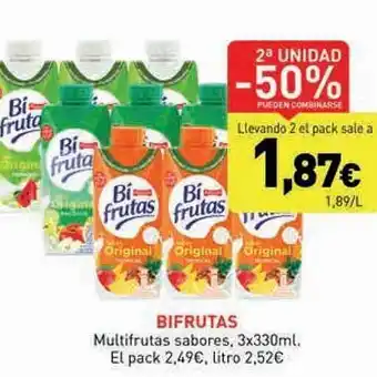 Hiperber 2a unidad -50% bifrutas multifrutas sabores oferta