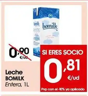 Eroski Leche bomilk oferta
