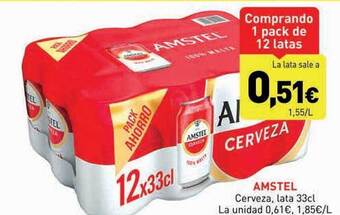 Hiperber Amstel cerveza oferta