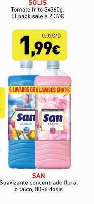 Hiperber San suavizante concentrado oferta