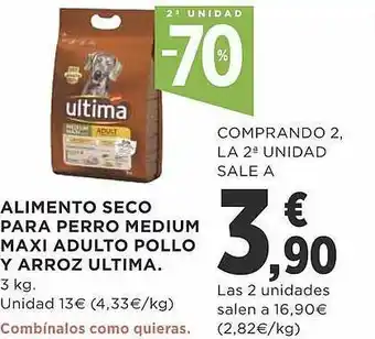 Supercor Exprés Alimento seco para perro medium maxi adulto pollo y arroz ultima oferta