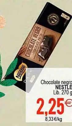 Plenus Supermercados Chocolate negro nestle oferta