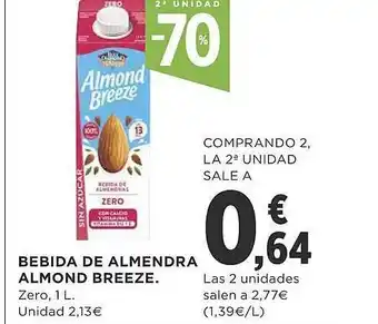 Supercor 2a unidad -70% bebida de almendra almond breeze oferta