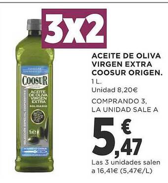 Supercor Aceite de oliva virgen extra coosur origen oferta