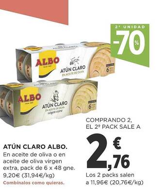 Supercor 2a unidad -70% atún claro albo oferta