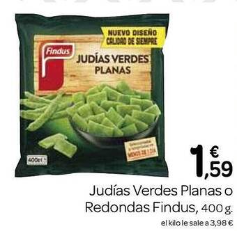 Supermercados El Jamón Judias verdes planas o redondas findus oferta