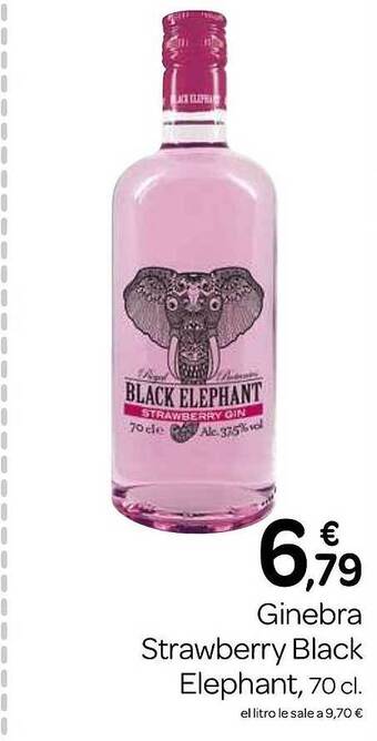 Supermercados El Jamón Ginebra strawberry black elephant oferta