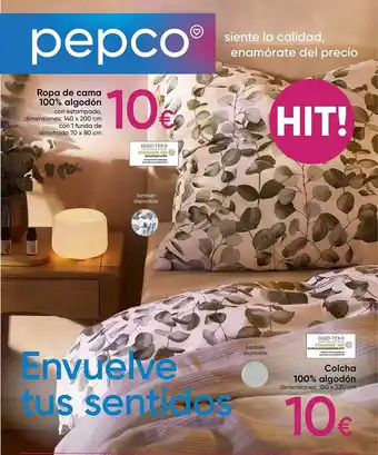 Pepco Ropa de cama 100% algodón, colcha 100% algodón oferta