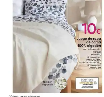 Pepco Juego de ropa de cama 100% algodón oferta