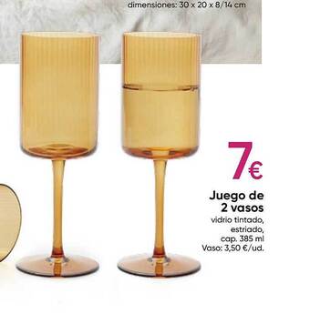 Pepco Juego de 2 vasos oferta
