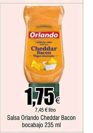 FROIZ Salsa orlando cheddar bacon bocabajo oferta