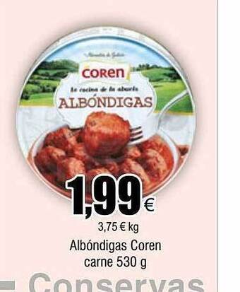 FROIZ Albóndigas coren carne oferta