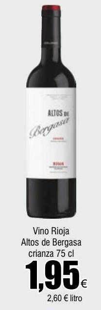FROIZ Vino rioja altos de bergasa crianza oferta