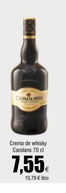 FROIZ Crema de whisky carolans oferta