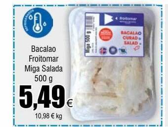 FROIZ Bacalao froitomar miga salada oferta