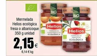 FROIZ Mermelada helios ecológica fresa o albaricoque oferta