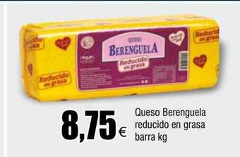 FROIZ Queso berenguela reducido en grasa barra kg oferta