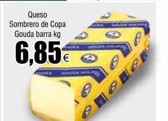 FROIZ Queso sombrero de copa gouda barra kg oferta