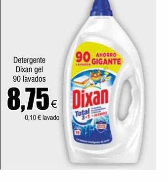 FROIZ Detergente dixan gel 90 lavados oferta