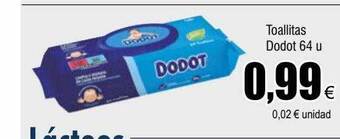 FROIZ Toallitas dodot 64 u oferta
