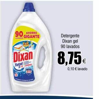 FROIZ Detergente dixan gel 90 lavados oferta