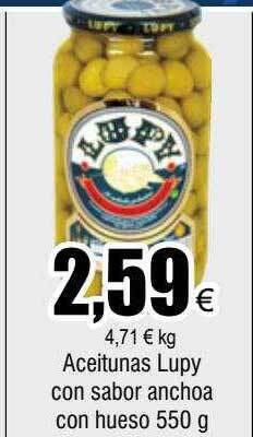 FROIZ Aceitunas lupy con sabor anchoa con hueso oferta