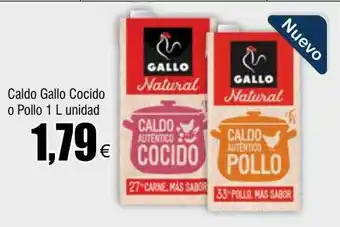 FROIZ Caldo gallo cocido o pollo unidad oferta