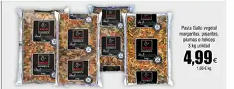 FROIZ Pasta gallo vegetal margaritas pajaritas plumas o hélices oferta