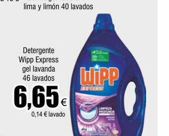 FROIZ Detergente wipp express gel lavanda 46 lavados oferta