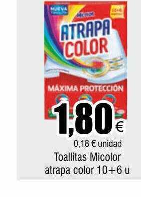 FROIZ Toallitas micolor atrapa color 10+6 oferta