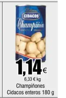 FROIZ Champiñones cidacos entero oferta