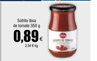 FROIZ Sofrito ibsa de tomate oferta