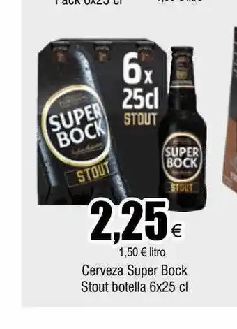FROIZ Cerveza super bock stout botella 6 oferta