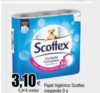 FROIZ Papel higiénico scottex megarollo 9 oferta