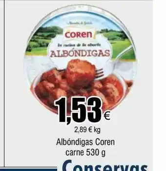 FROIZ Albóndigas coren carne oferta