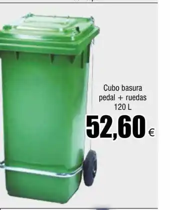 FROIZ Cubo basura pedal + ruedas oferta