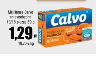 FROIZ Mejillones calvo en escabeche 13-18 piezas oferta