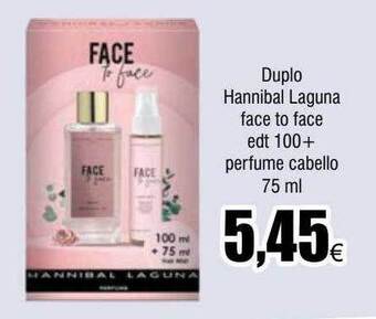 FROIZ Duplo hannibal laguna face to face edt 100 + perfume cabello oferta