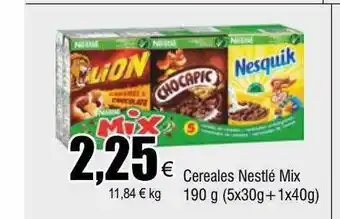 FROIZ Cereales nestlé mix oferta