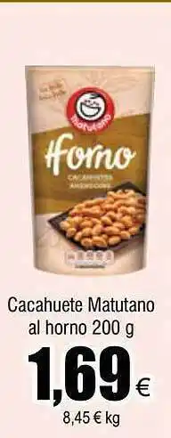 FROIZ Cacahuete matutano al horno oferta