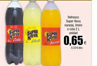 FROIZ Refresco super nova naranja limón o cola oferta