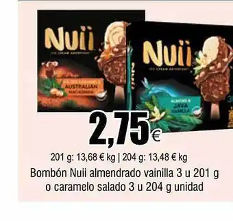 FROIZ Bombón nuii almedrado vainilla 3 o caramelo salado 3 oferta