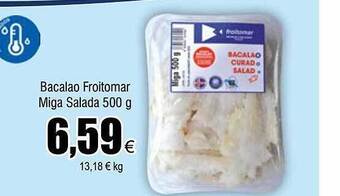 FROIZ Bacalao froitomar miga salada oferta